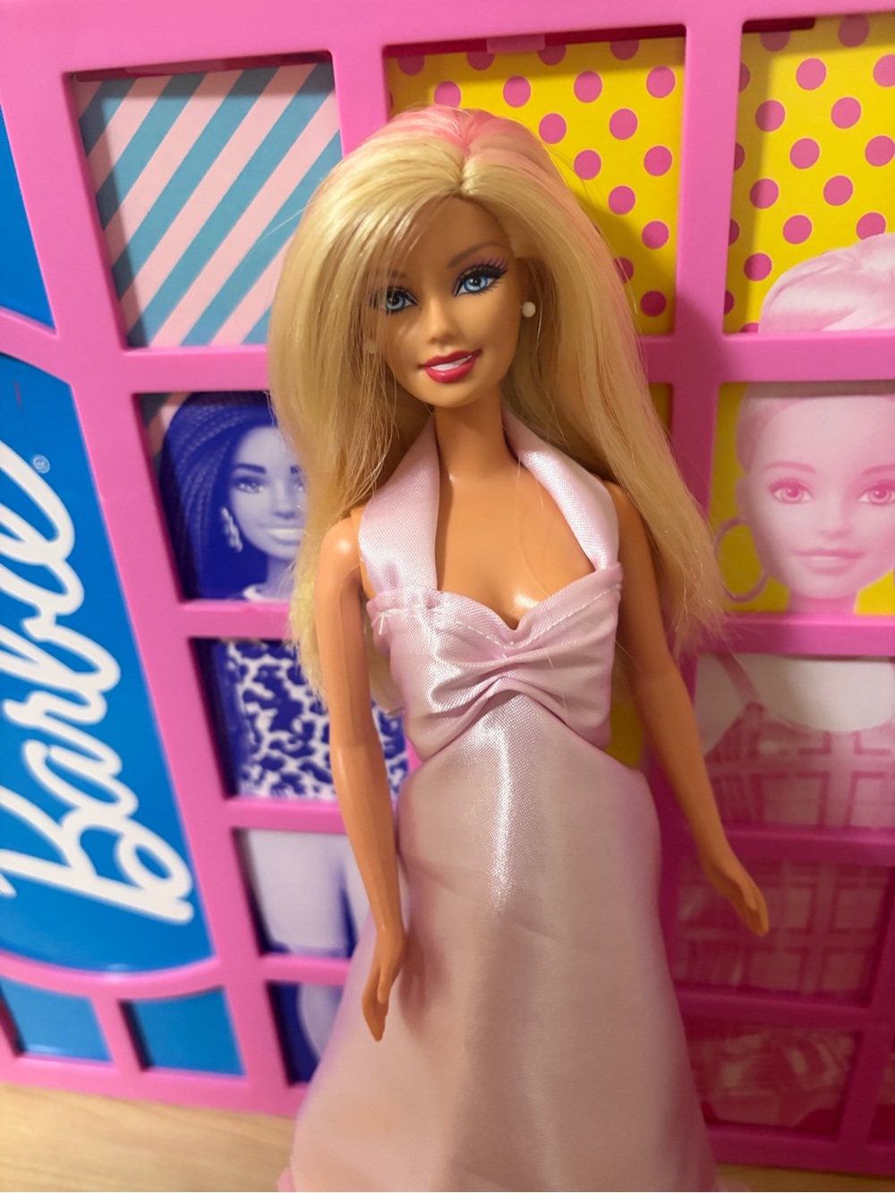 Mattel Barbie in Light Pink Shimmer Gown
